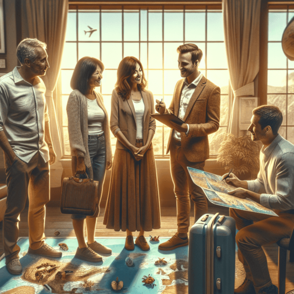 Tour Operators: The Unsung Heroes of Travel Planning - Happy tourists with guide in cityscape background