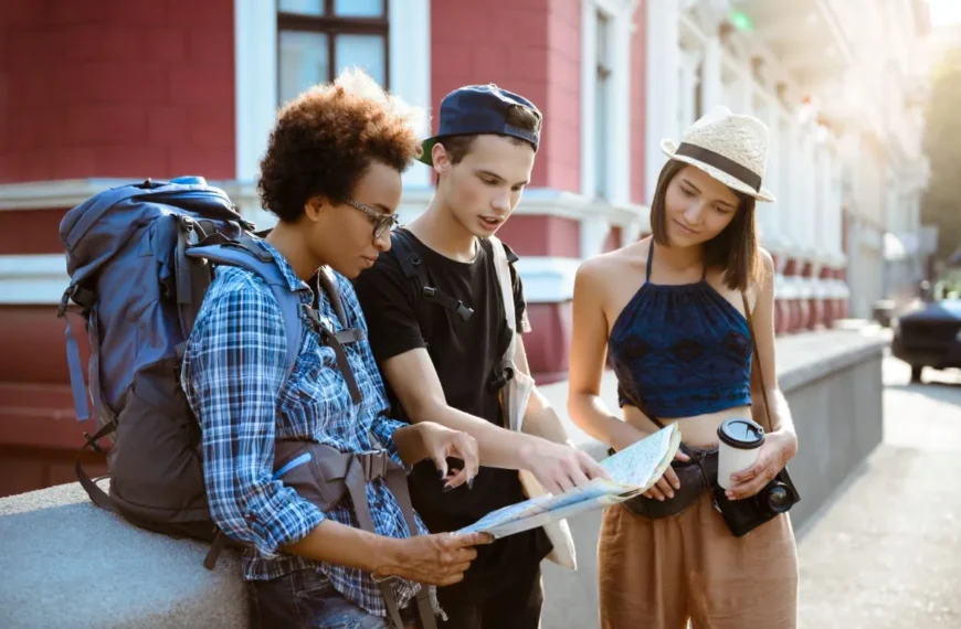 Local Tour Operator Business Guiding Happy Tourists in Exotic Destination